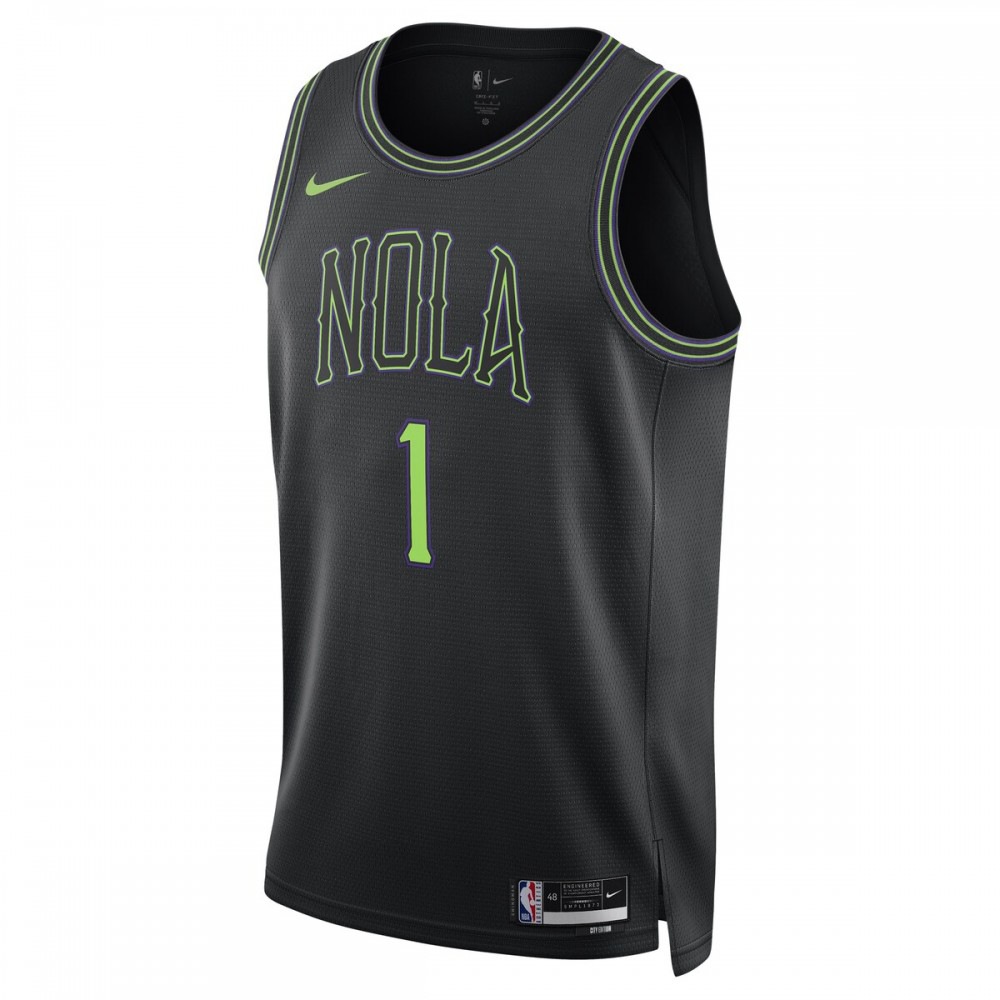 Zion Williamson New Orleans Pelicans Unisex 2023/24 Swingman Jersey - Black - City Edition-Pro Kit Vault | Brand New 26/27 Sports Jerseys